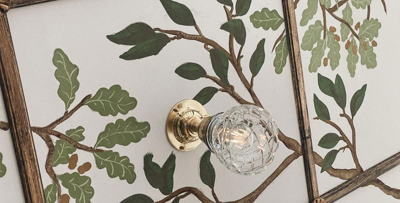 a light fixture on a wall