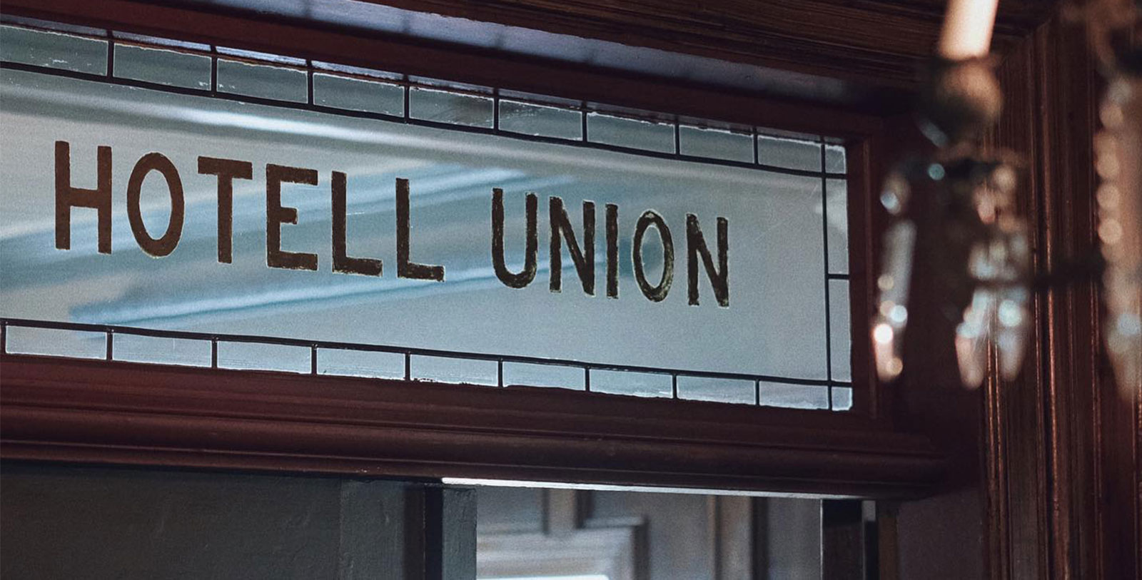 a sign on a door
