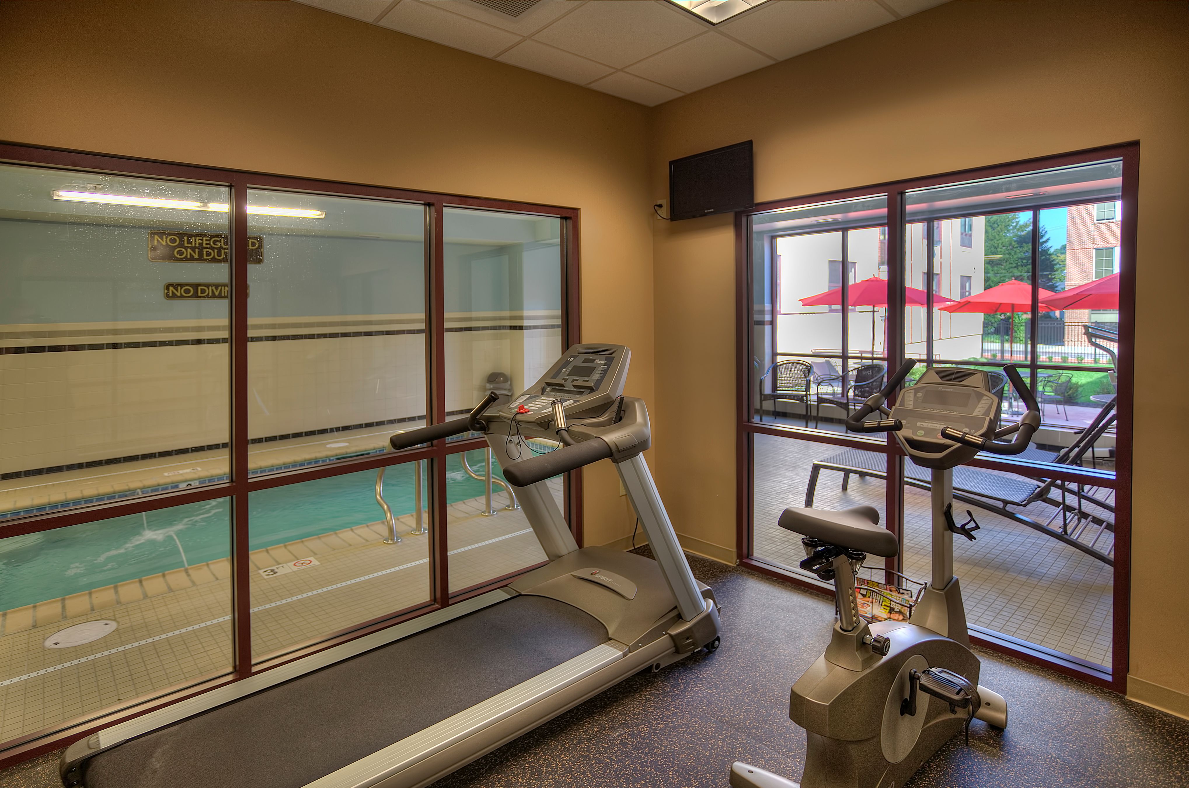 image of fitness center with indoor pool hotel warner west chester pennsylvania_high