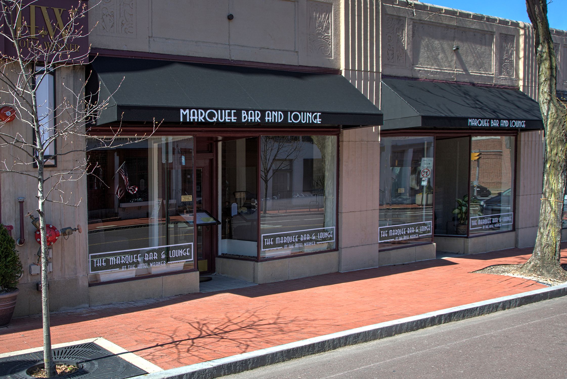 image of marquee bar and lounge exterior hotel warner west chester pennsylvania_high