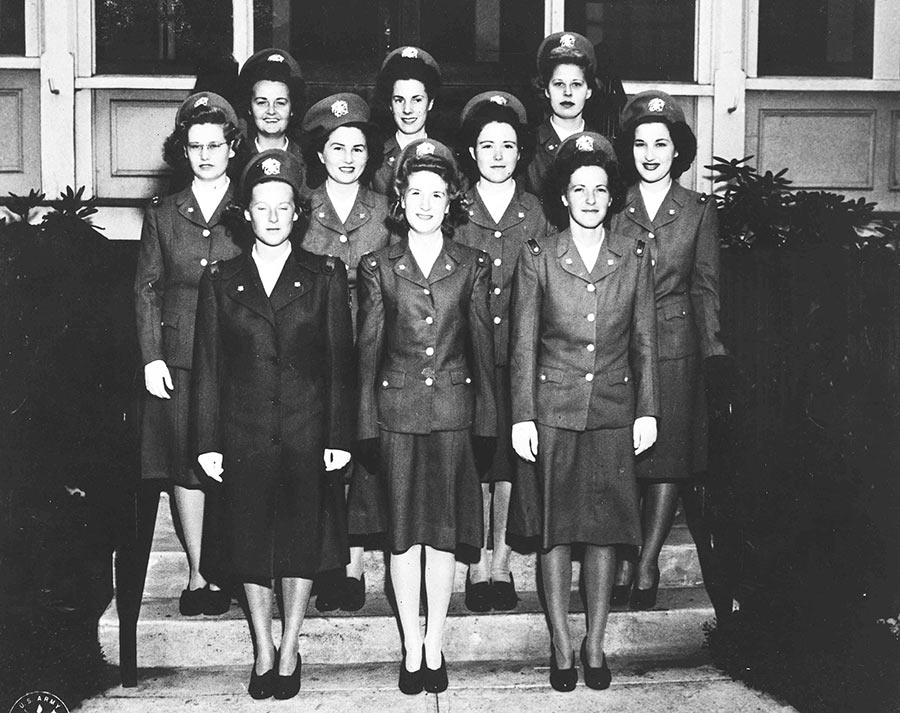 a group of women in military uniforms