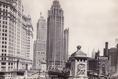 a tall building in a city