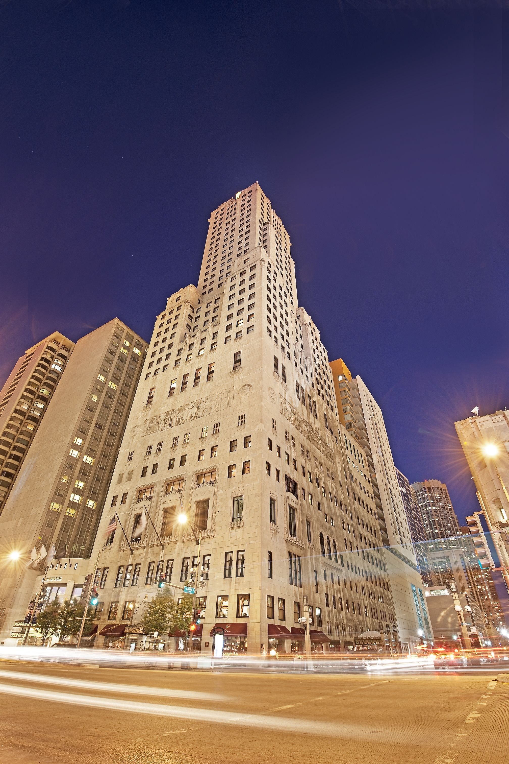 a tall building with many windows