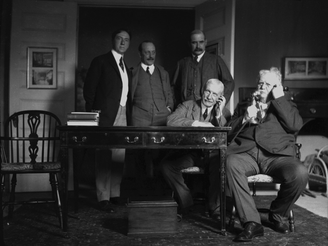 a group of men in a room