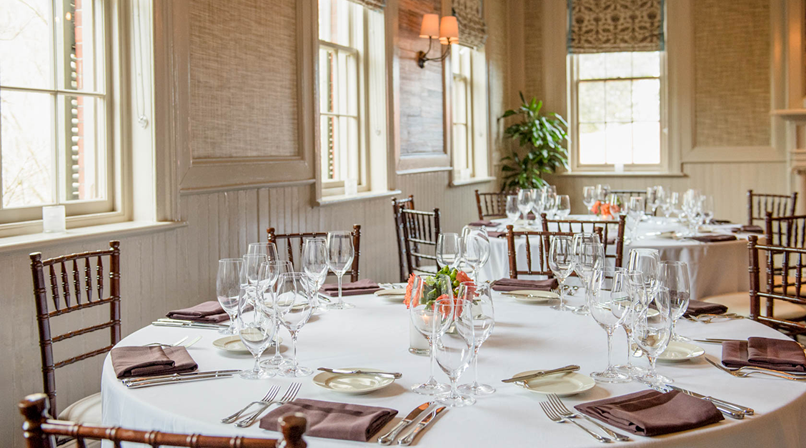 a table set for a dinner party