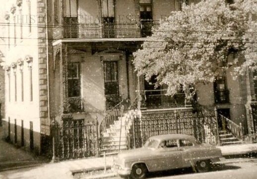 a car parked on the side of a street