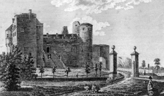 a drawing of a castle