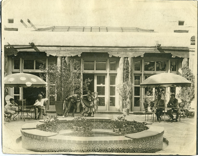 a group of people outside a building