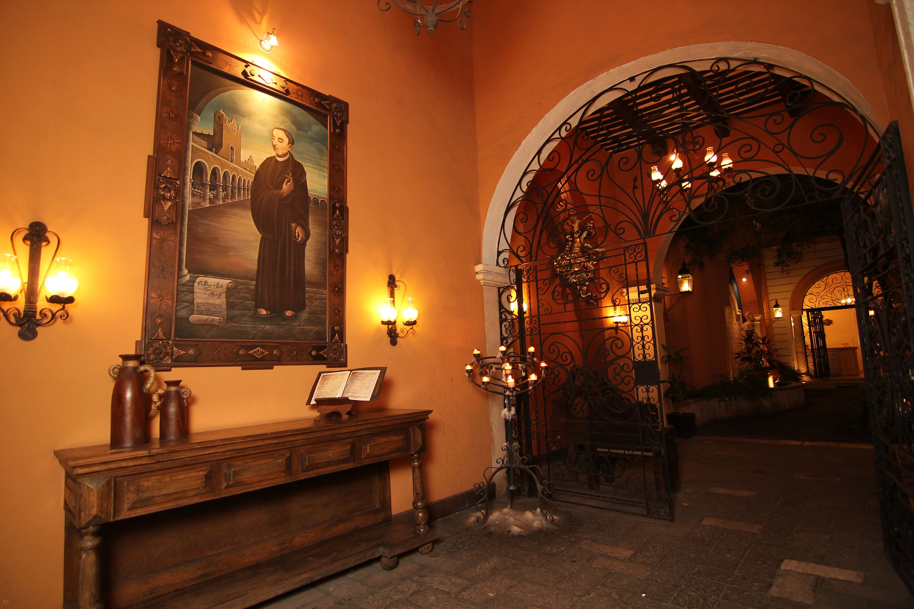 a painting on the wall