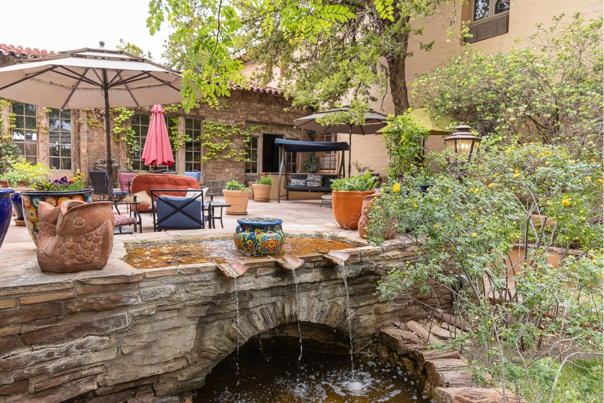 Image of Gardens at La Posada, 1930, a Member of Historic Hotels of America in Winslow, Arizona.