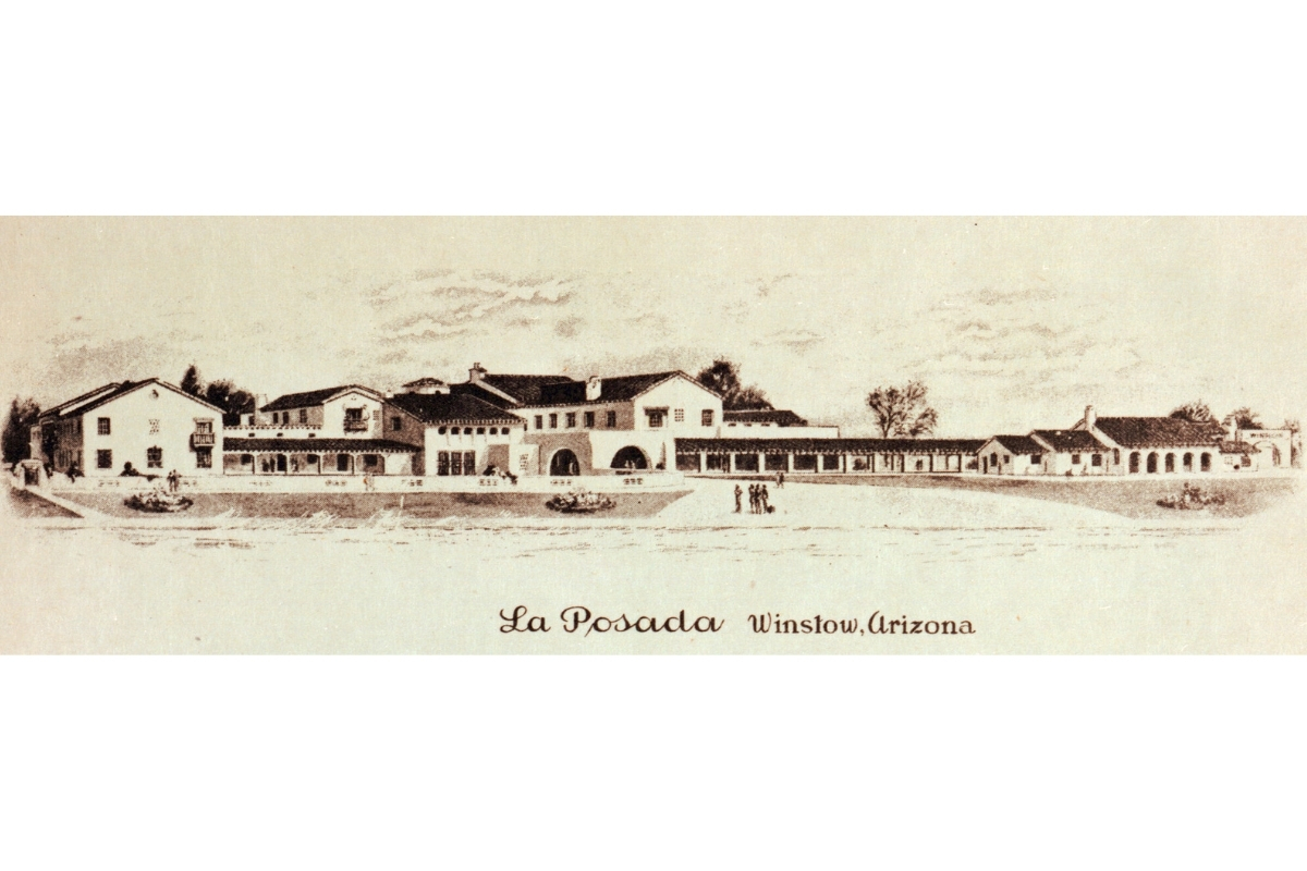 Historical Image of La Posada, 1930, a Member of Historic Hotels of America in Winslow, Arizona