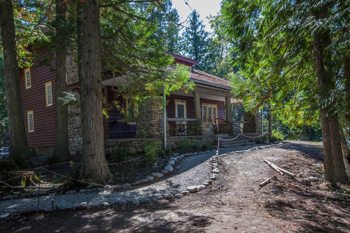 image of cobb suite exterior lake mcdonald lodge glacier national park montana_high