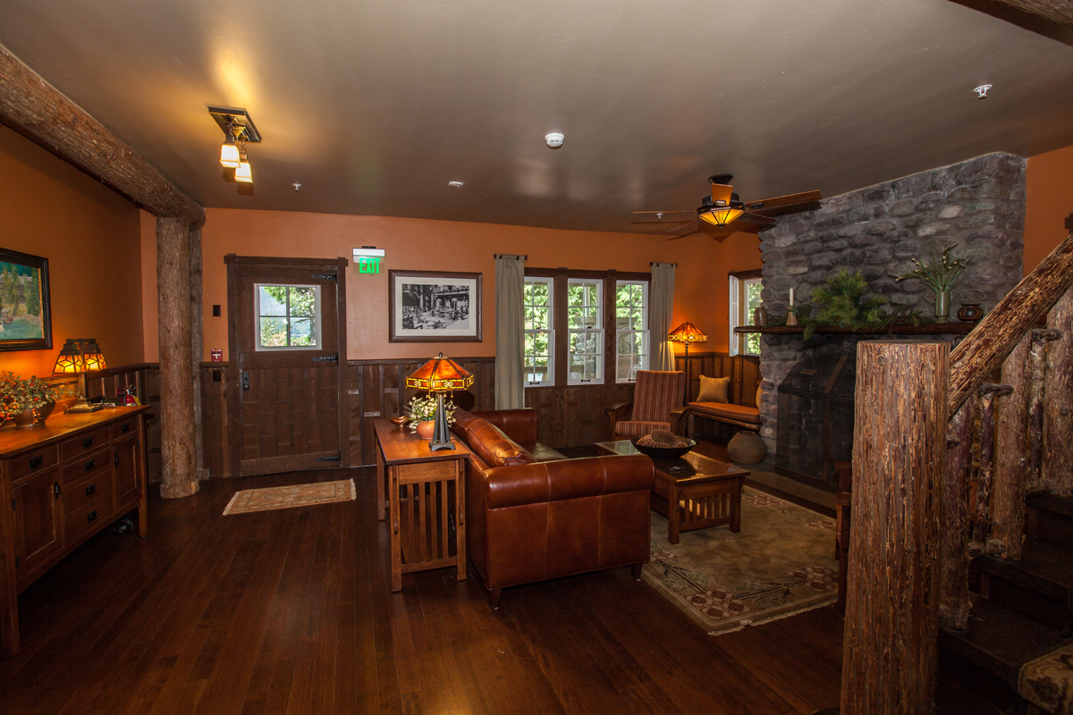 image of cobb suite main room lake mcdonald lodge glacier national park montana_high