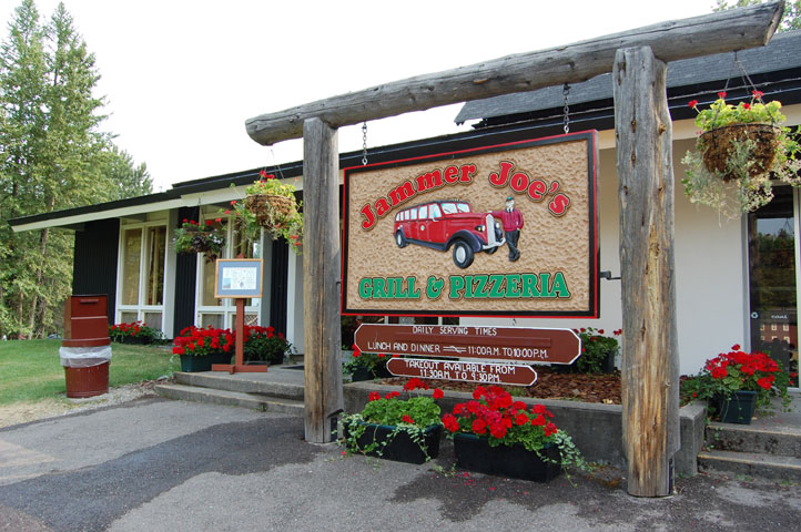 image of jammer joes grill and pizzeria exterior lake mcdonald lodge glacier national park montana_high 1