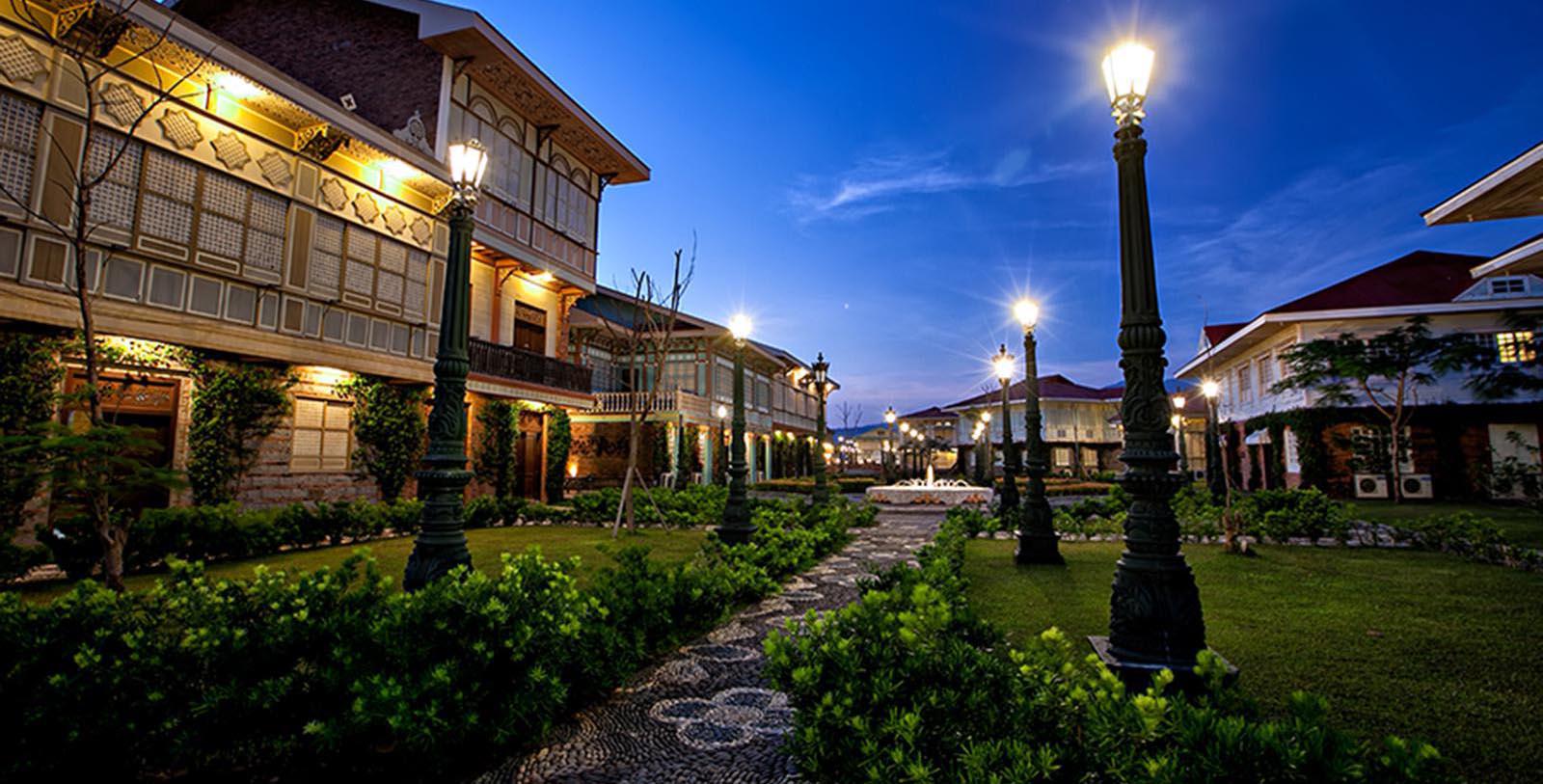 a street lights in a park