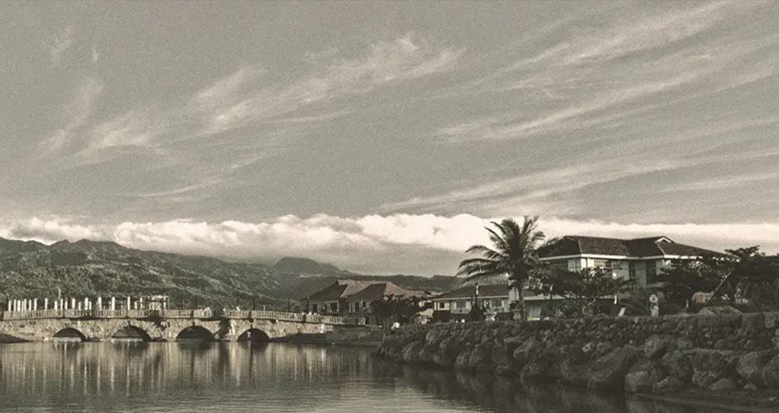 a bridge over a body of water