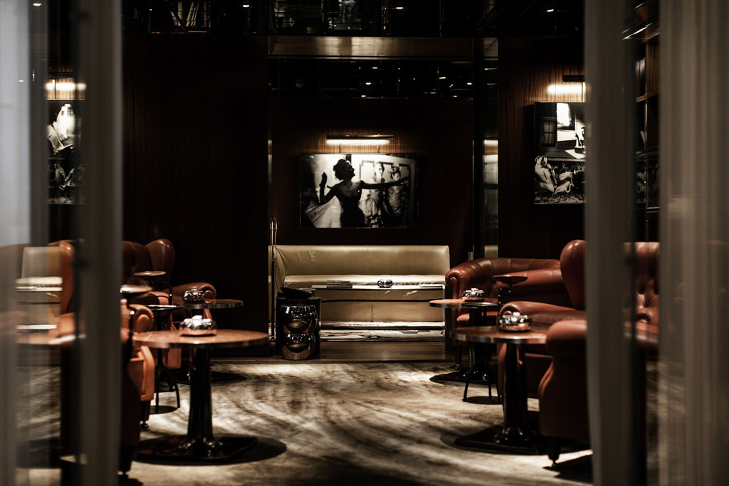 a room with chairs and tables