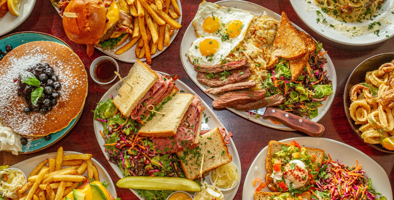 a plate of food on a table