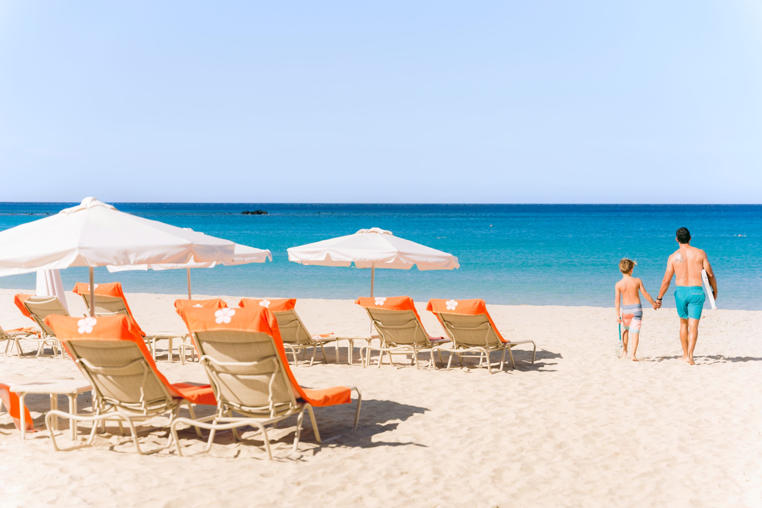 a group of chairs and umbrellas on a beach