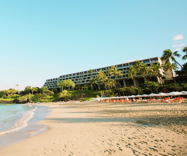a building on a beach