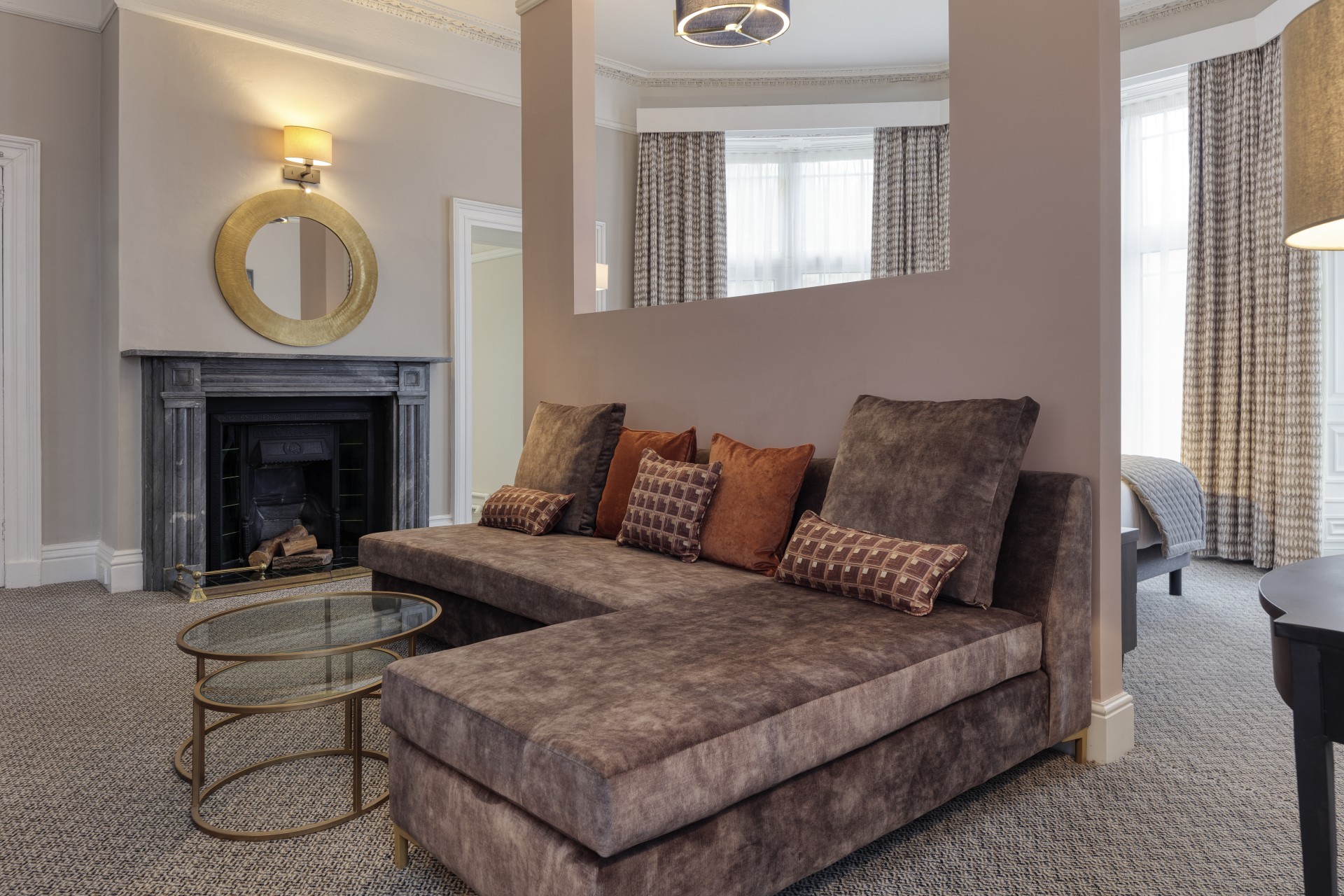 a couch in a room