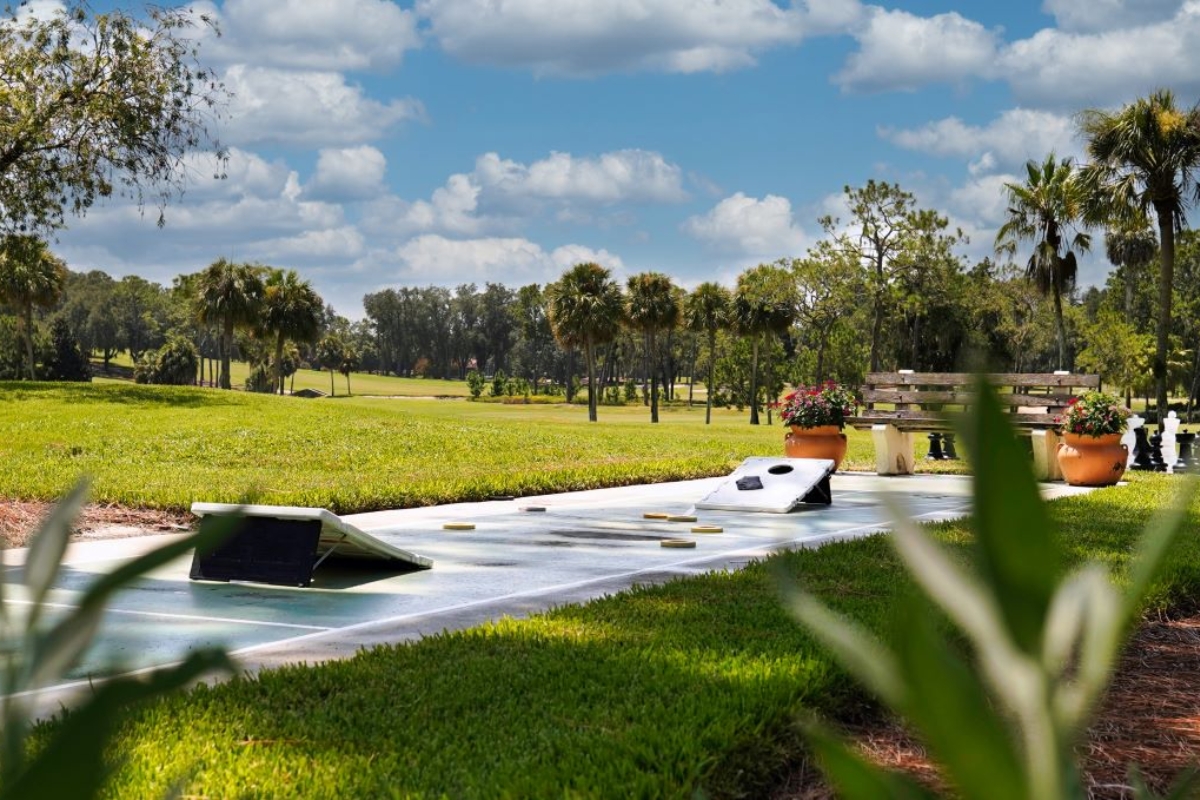 a mini golf course