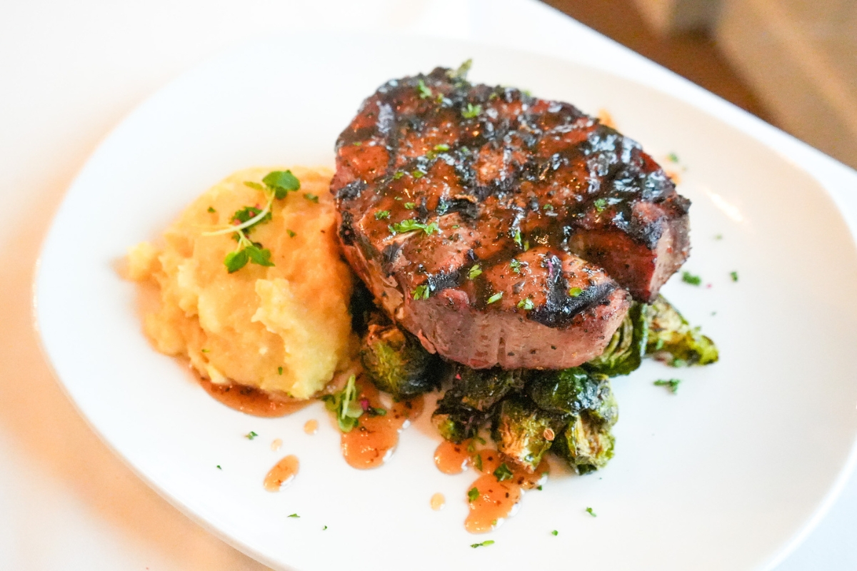 a plate of food on a table