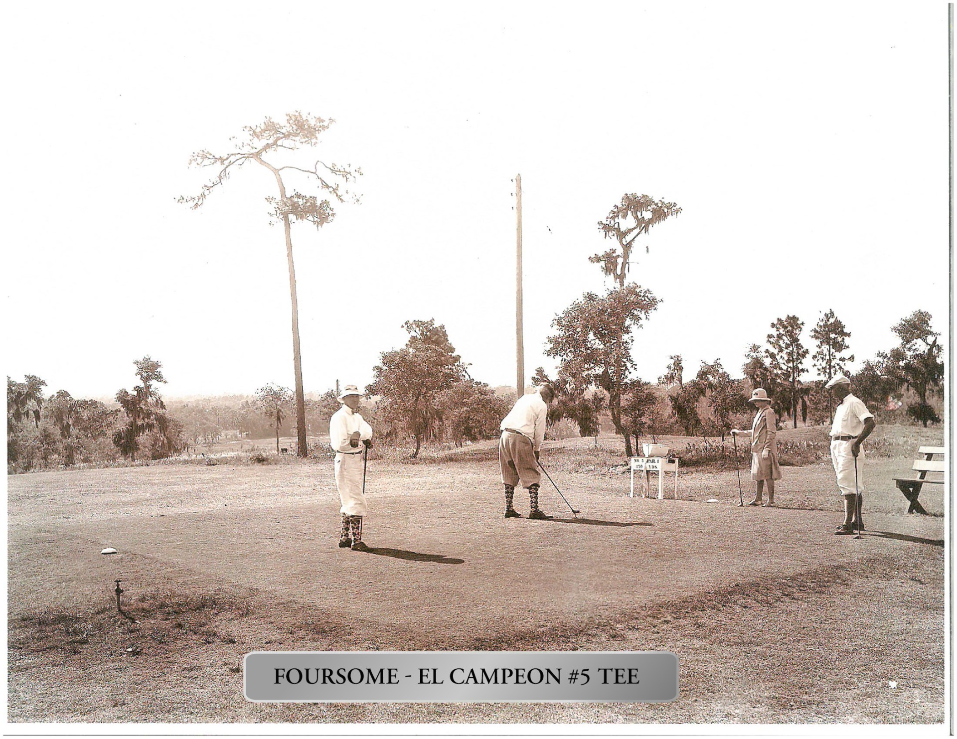 a group of men playing golf