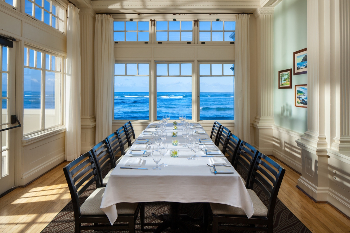 a table set for a dinner