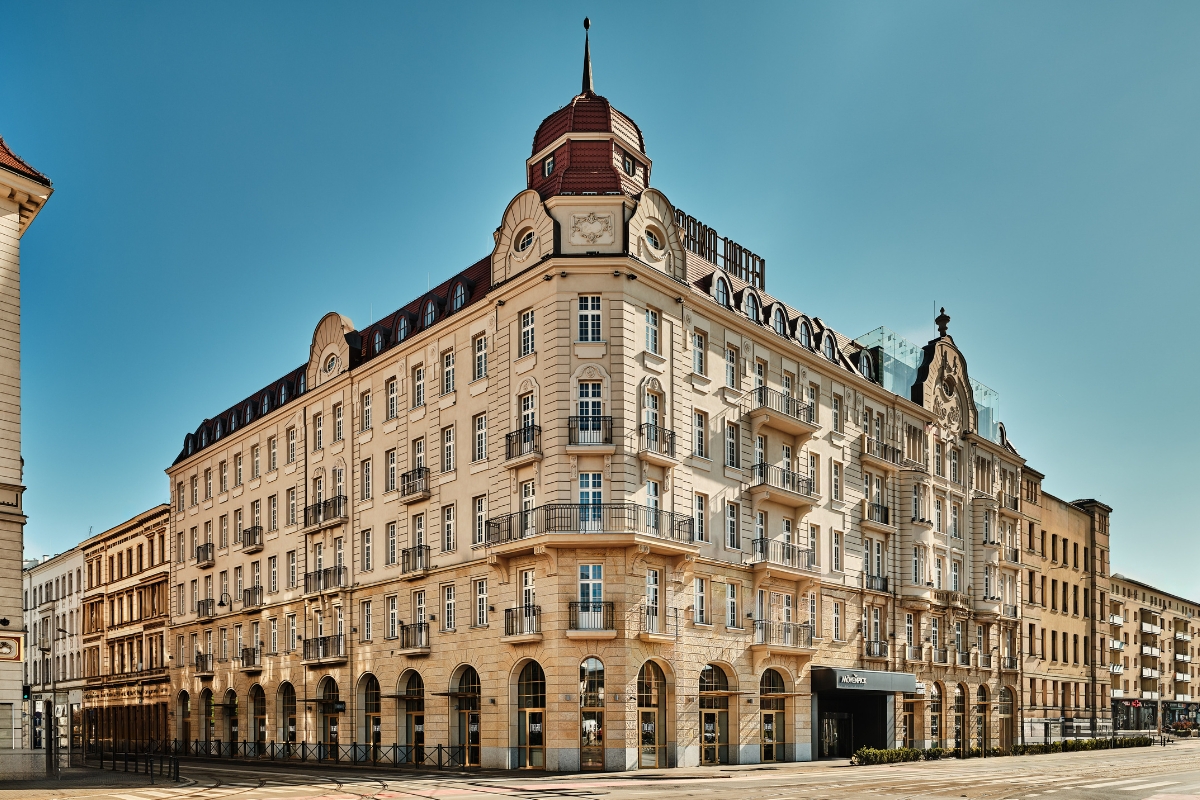 a building with a red roof