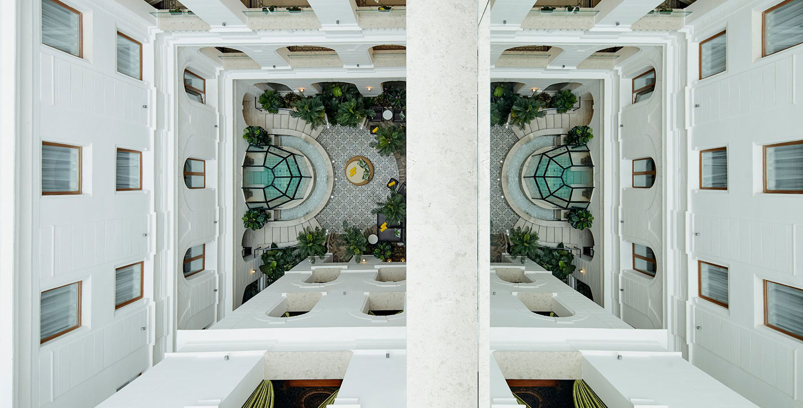 a view from the top of a building