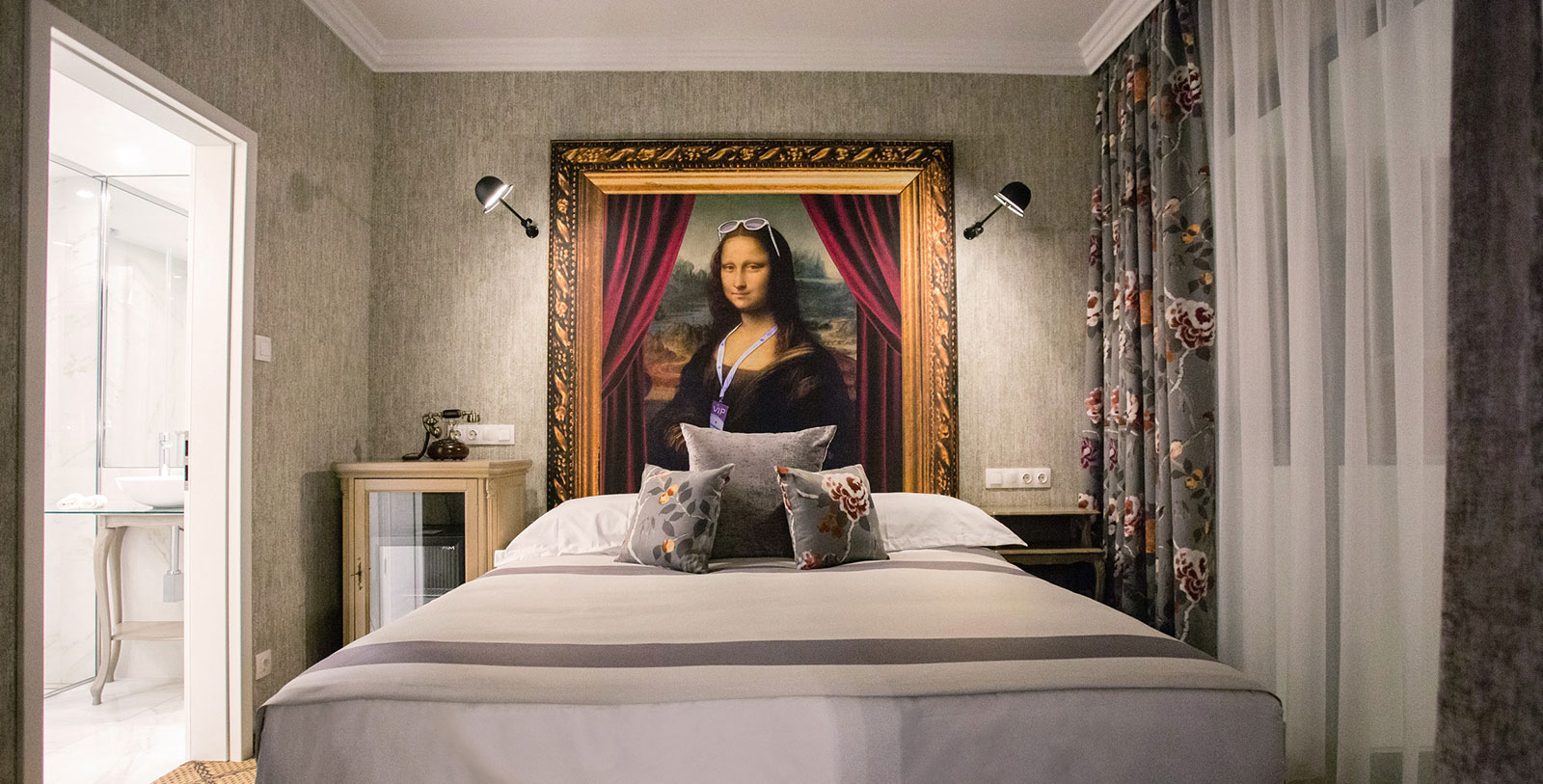 a painting of a woman on a bed