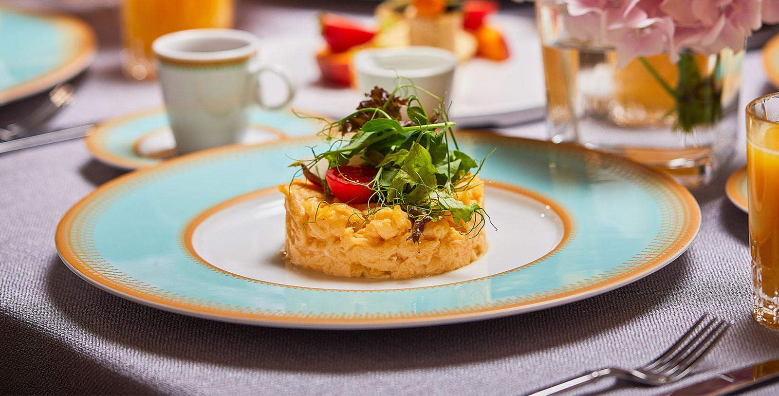 a plate of food on a table