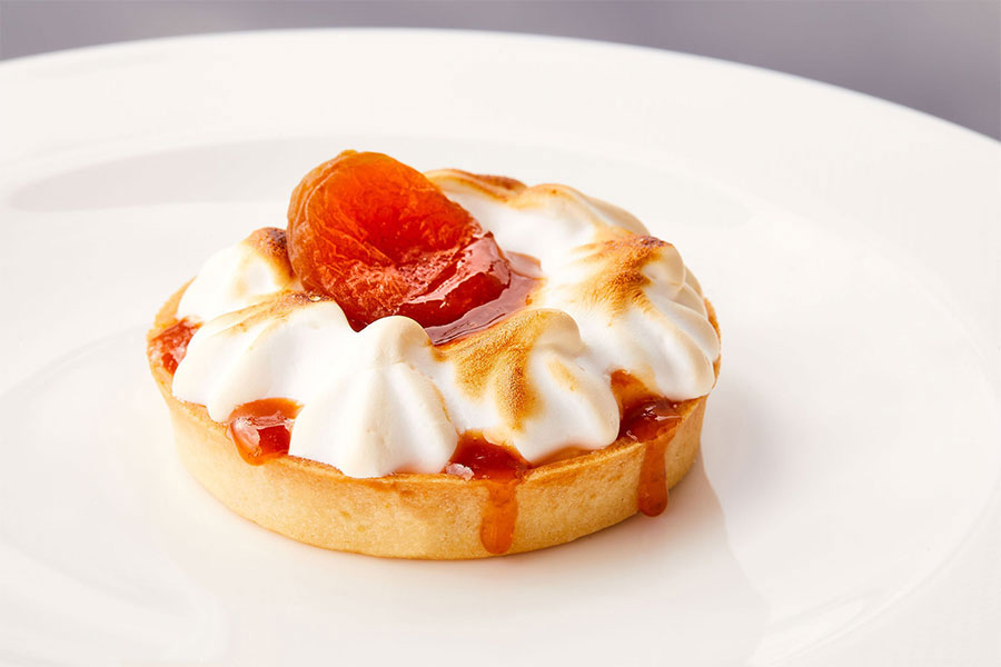 a dessert on a plate