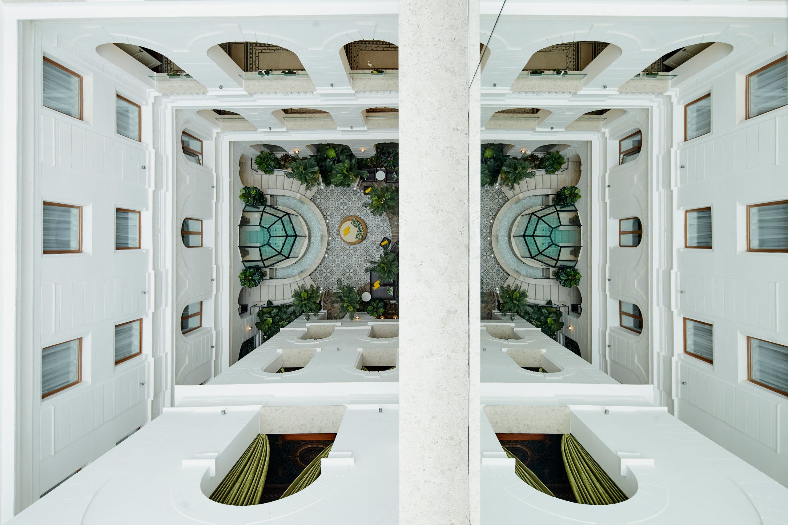 a view from the top of a building