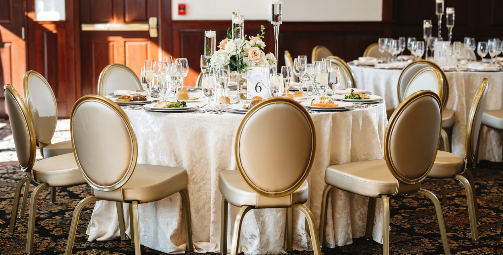 a table set for a party