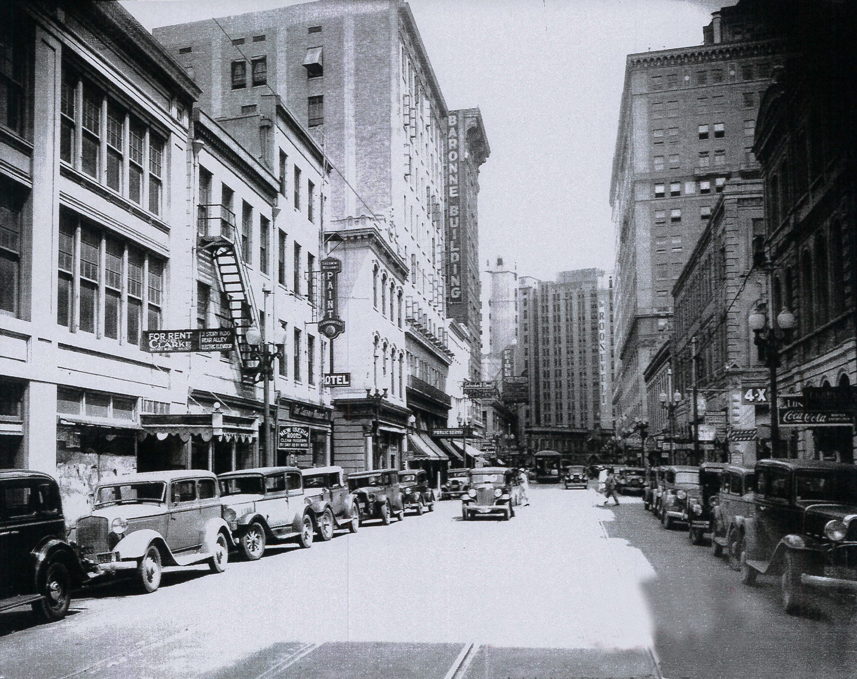 a street with cars parked on it