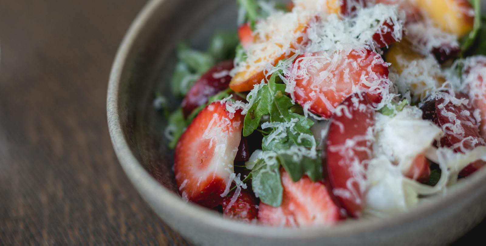 a bowl of fruit salad