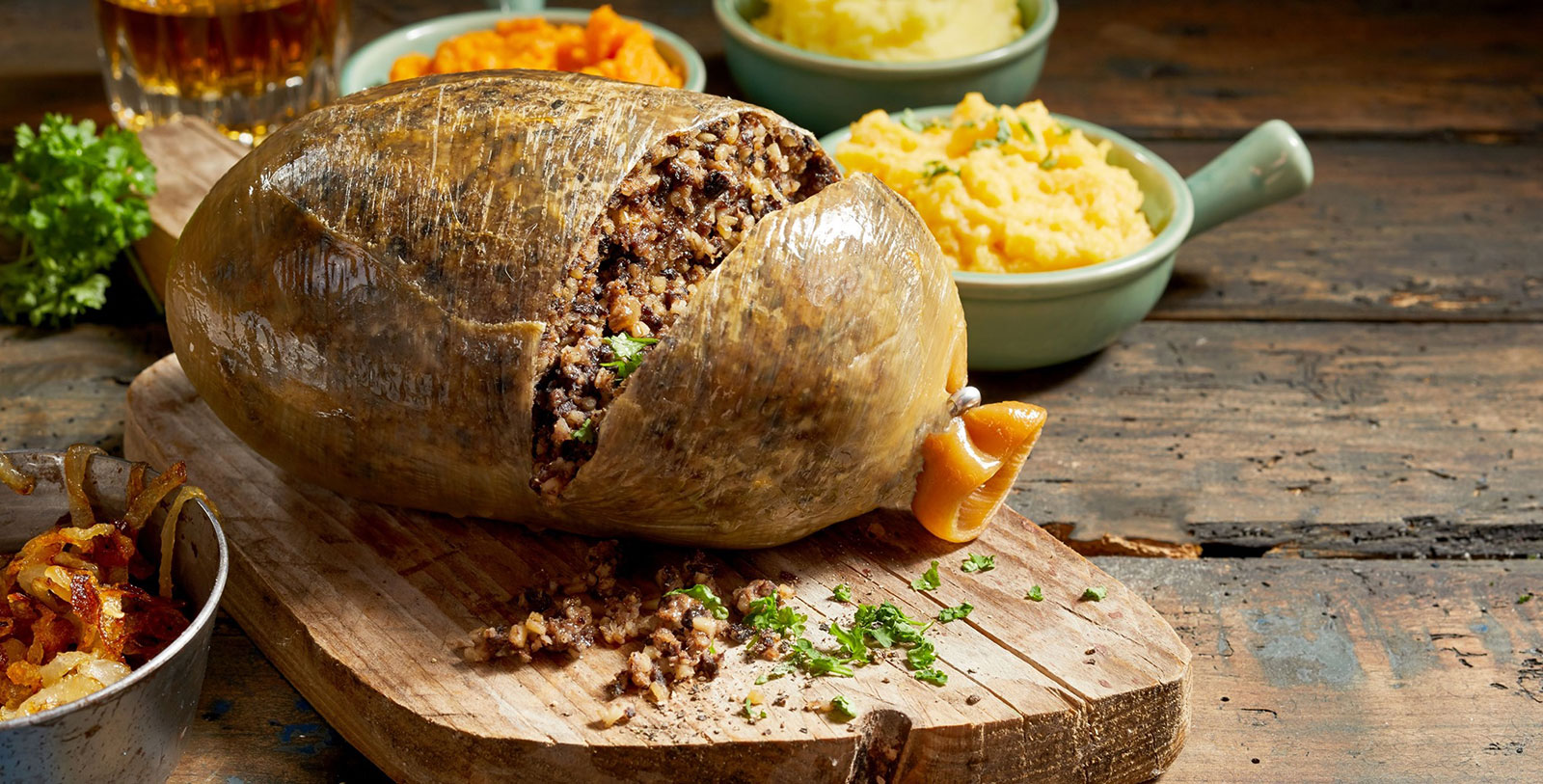 a food on a cutting board