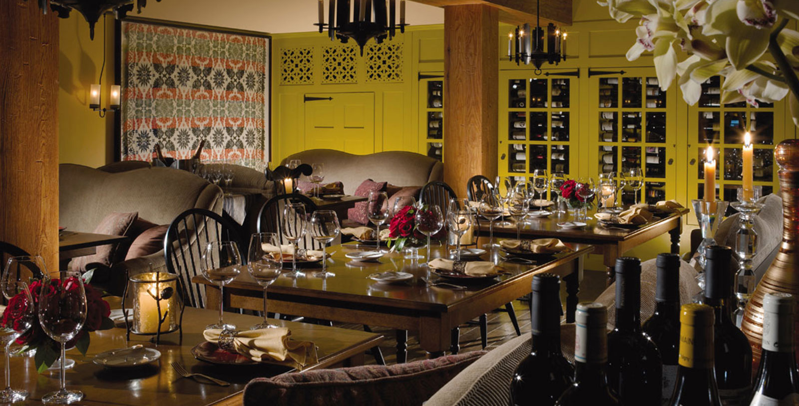 a table set for a dinner party