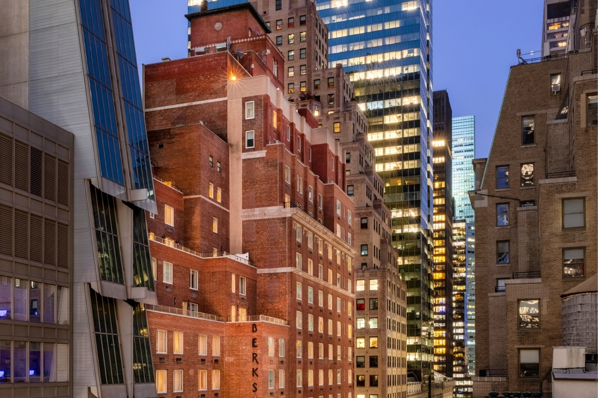 a group of buildings in a city