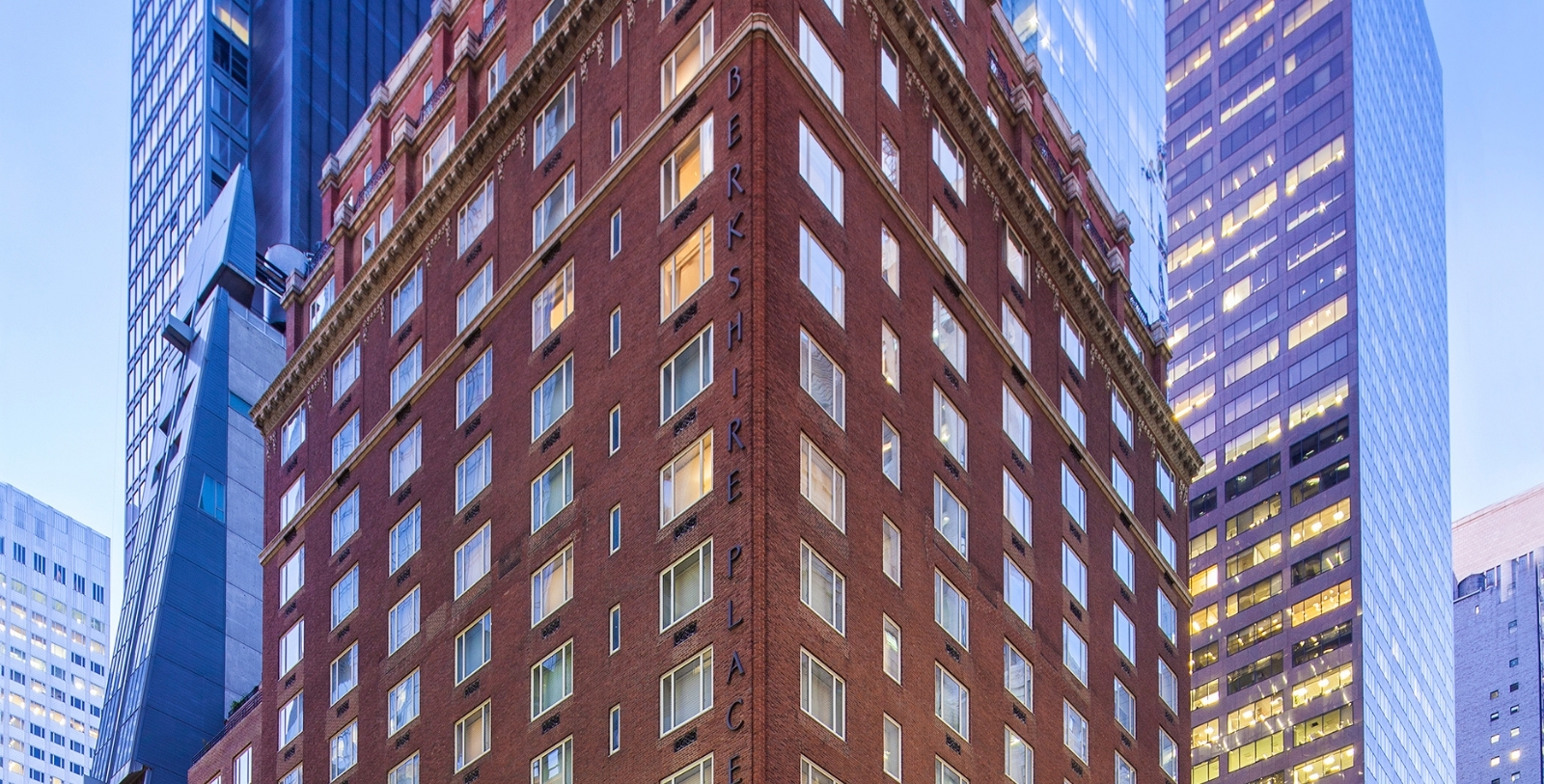 a building with many windows