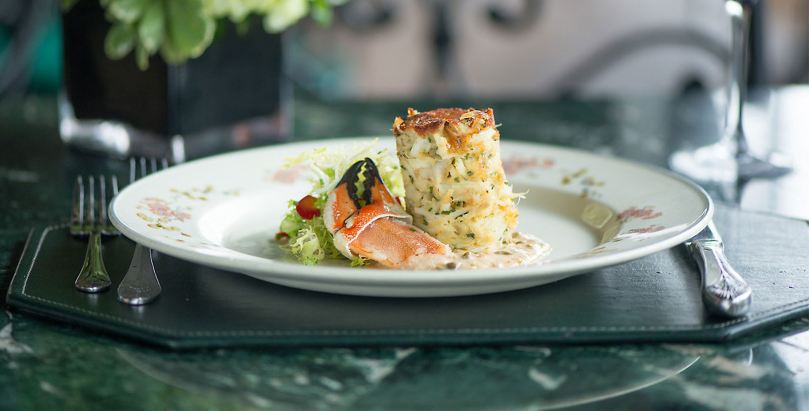 a plate of food on a table