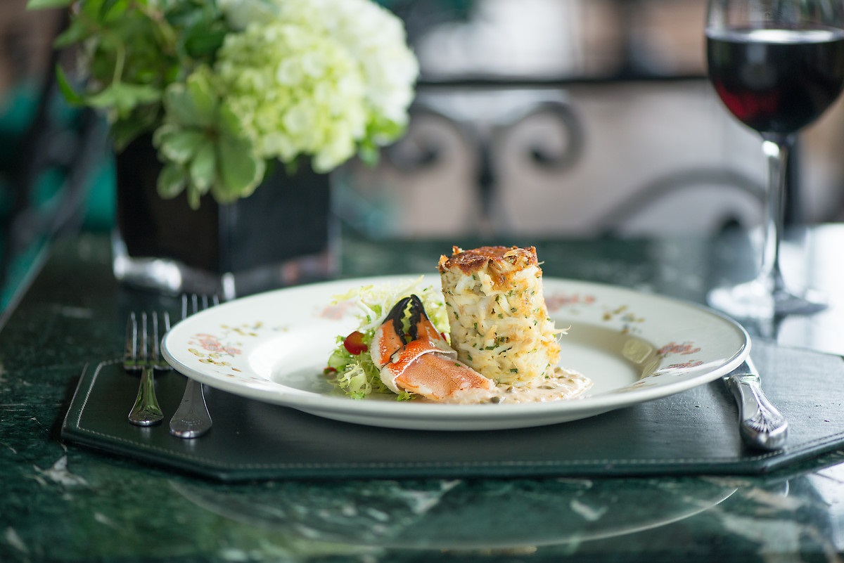 a plate of food on a table