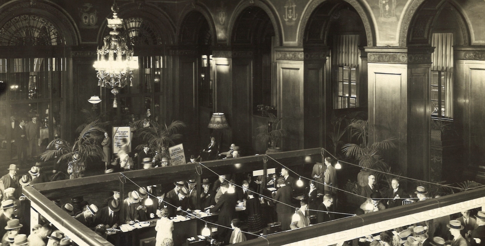 a group of people in a room