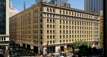 a large building with many windows