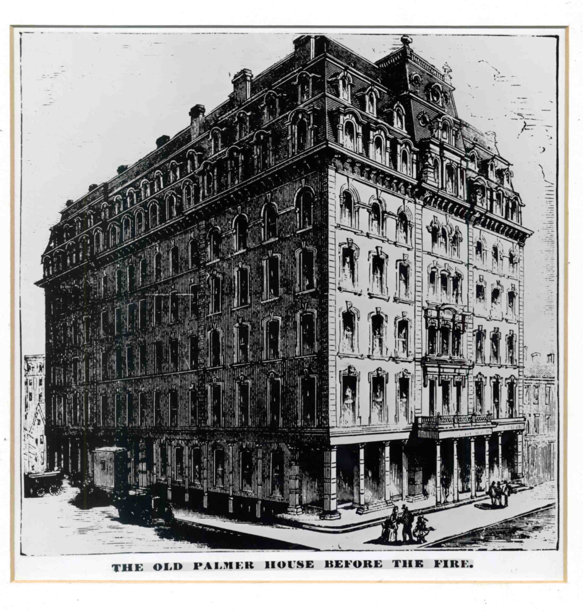 a black and white picture of a building
