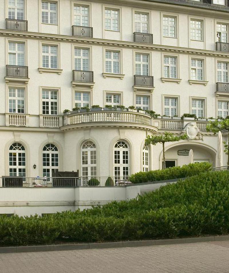 a white building with many windows