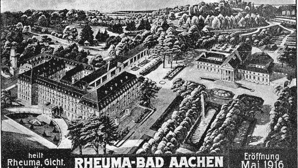an aerial view of a building