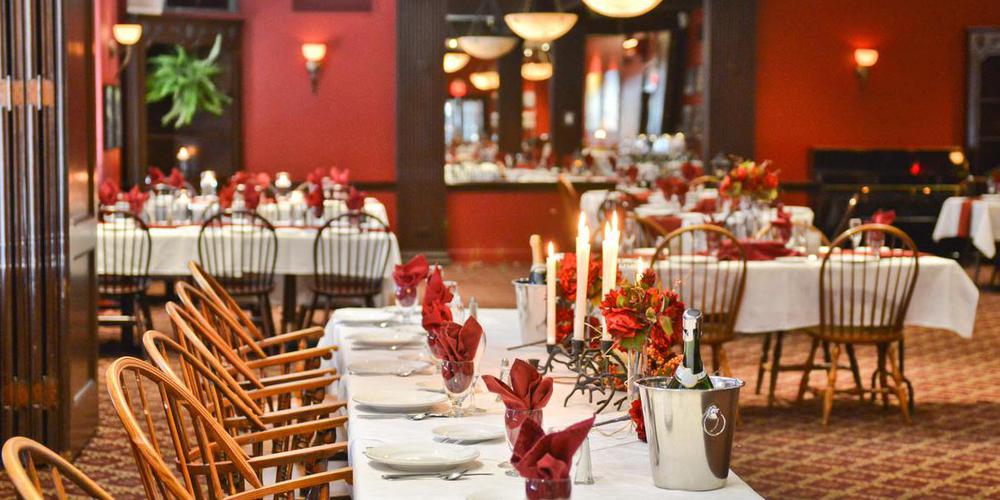 a table set for a dinner party